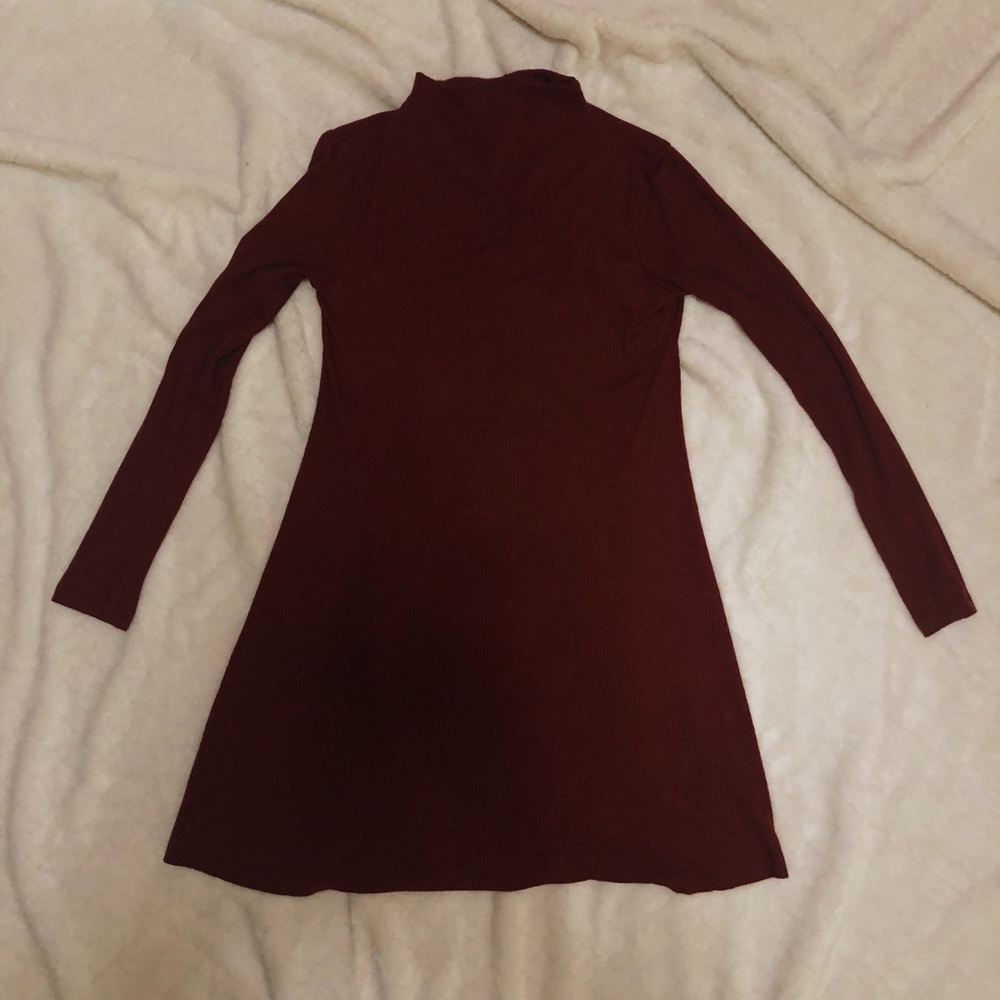 FOREVER 21 burnt orange mock neck dress